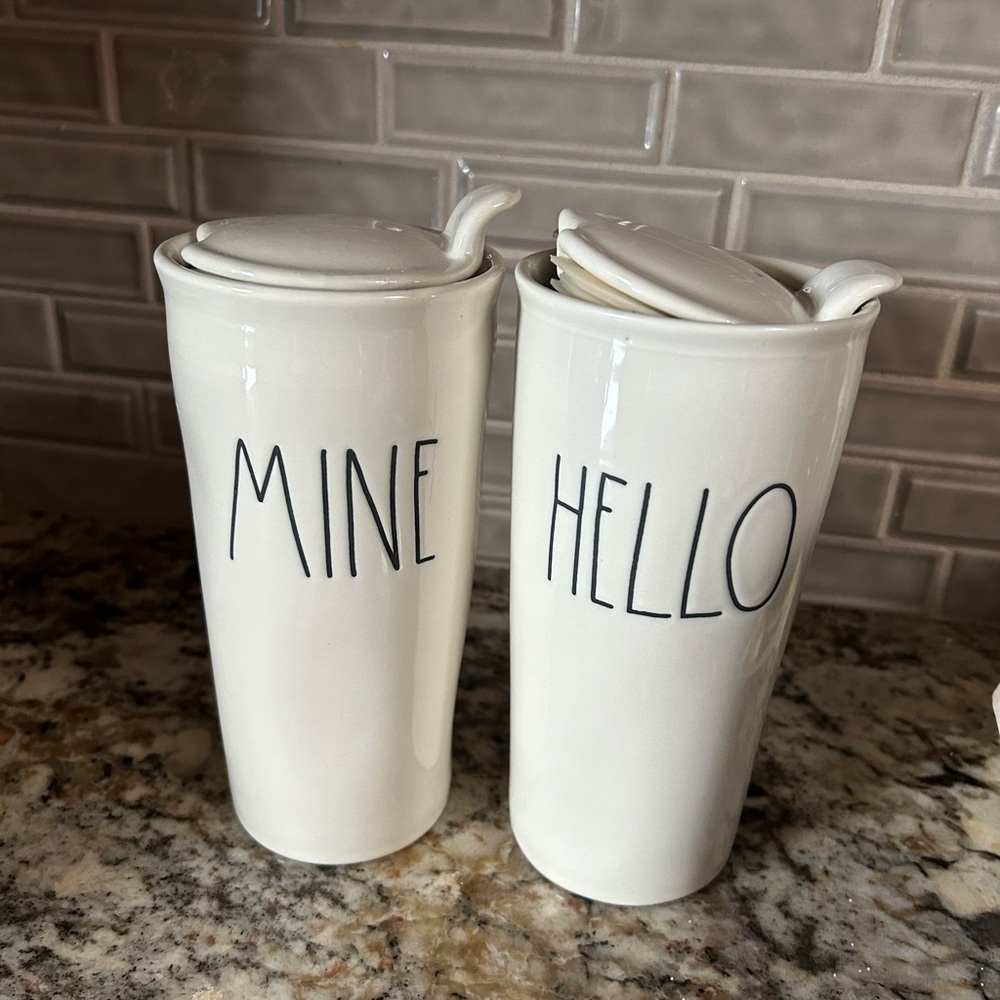 Rae Dunn travel coffee cup